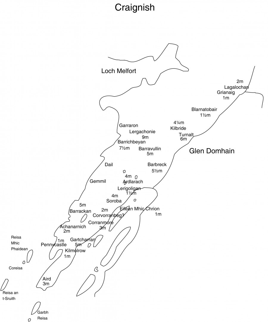 Craignish Map Land Assessment Scotland